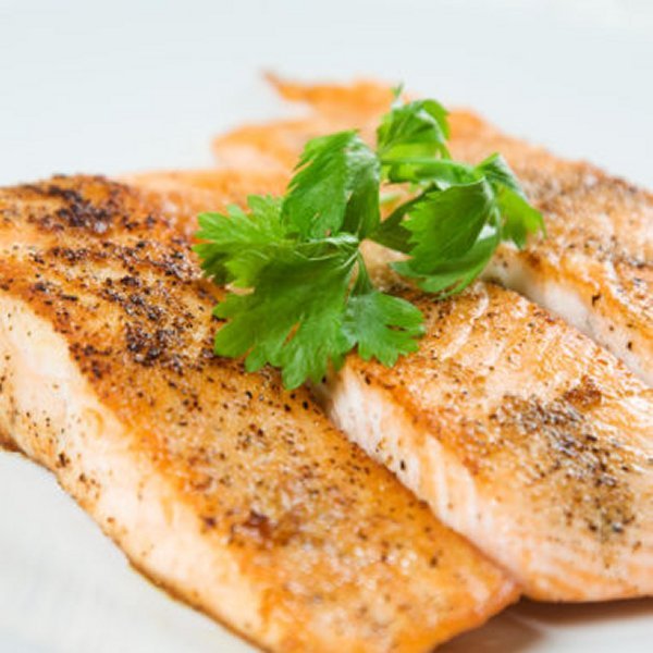 Baked Salmon Fillet with Lemon Kelp Seasoning