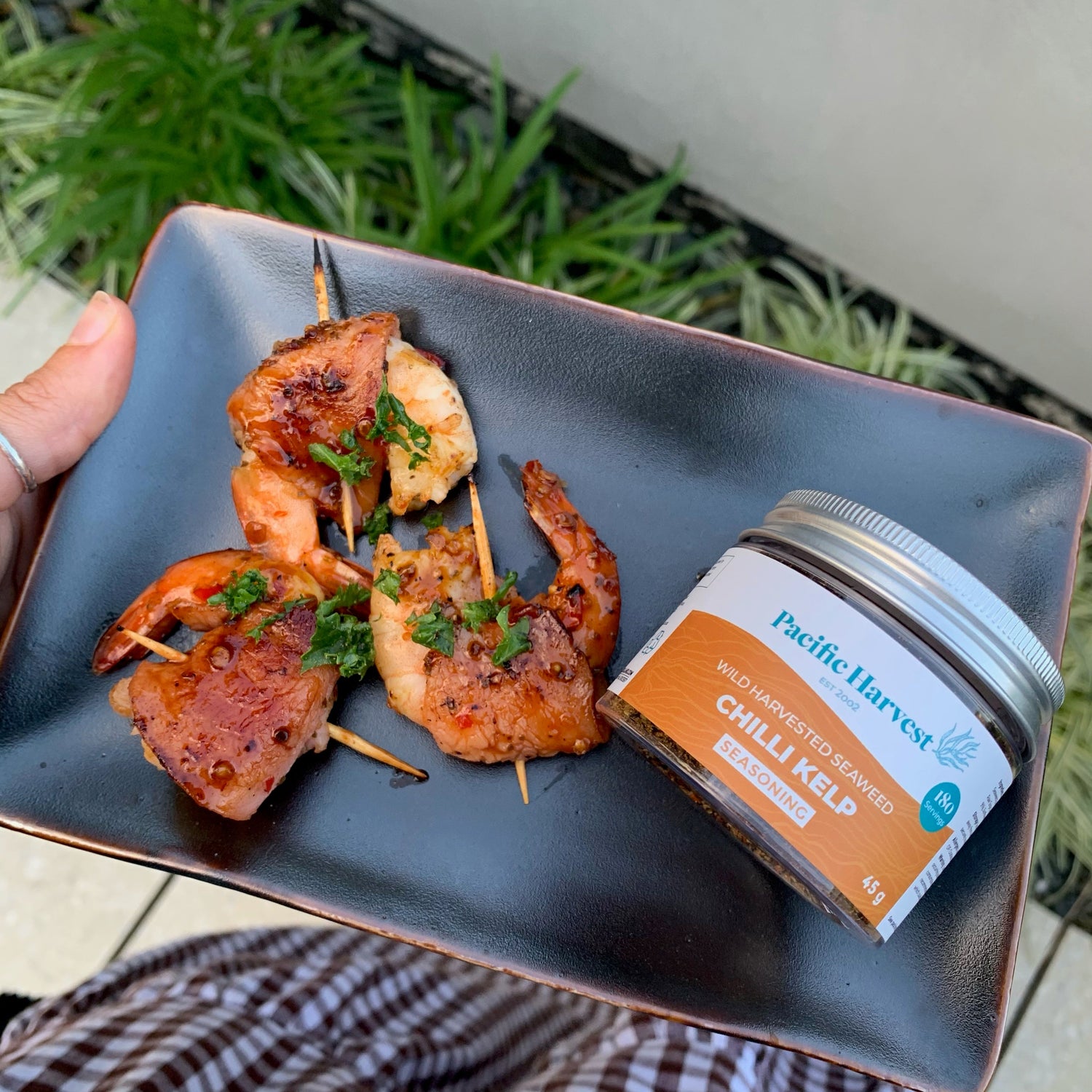 Tim's Sweet Chilli & Bacon Prawns