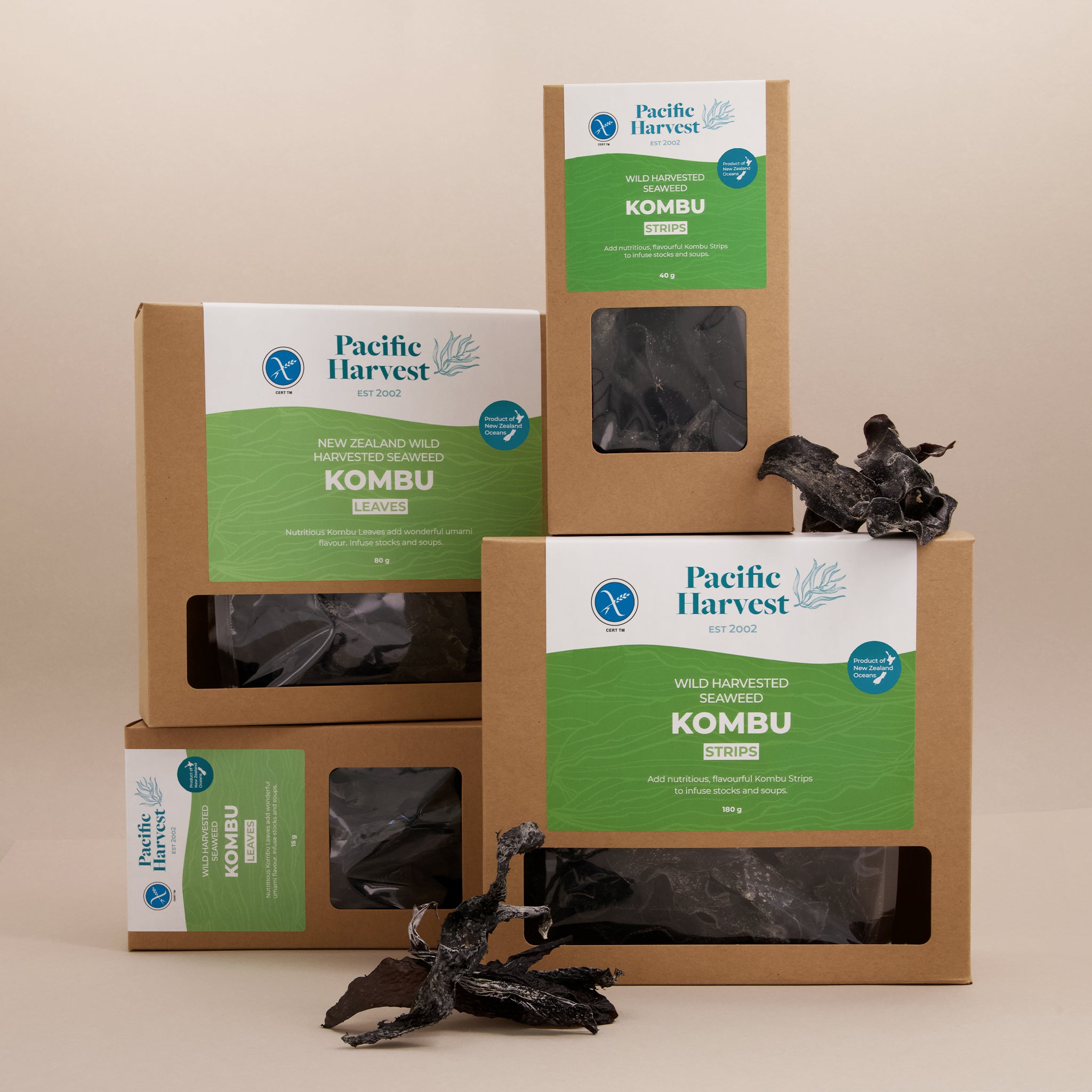 Kombu Seaweed (Raw, NZ Harvested, Gluten Free)