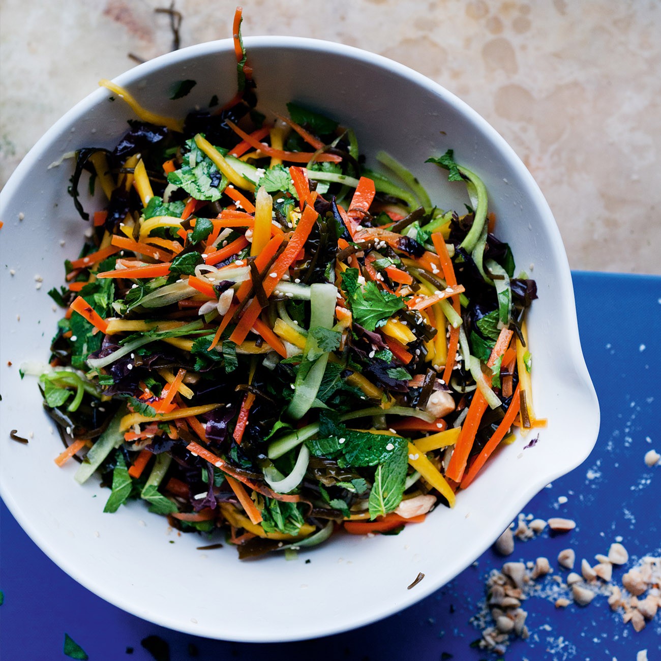 Carrot Salad Recipe with Sea Spaghetti