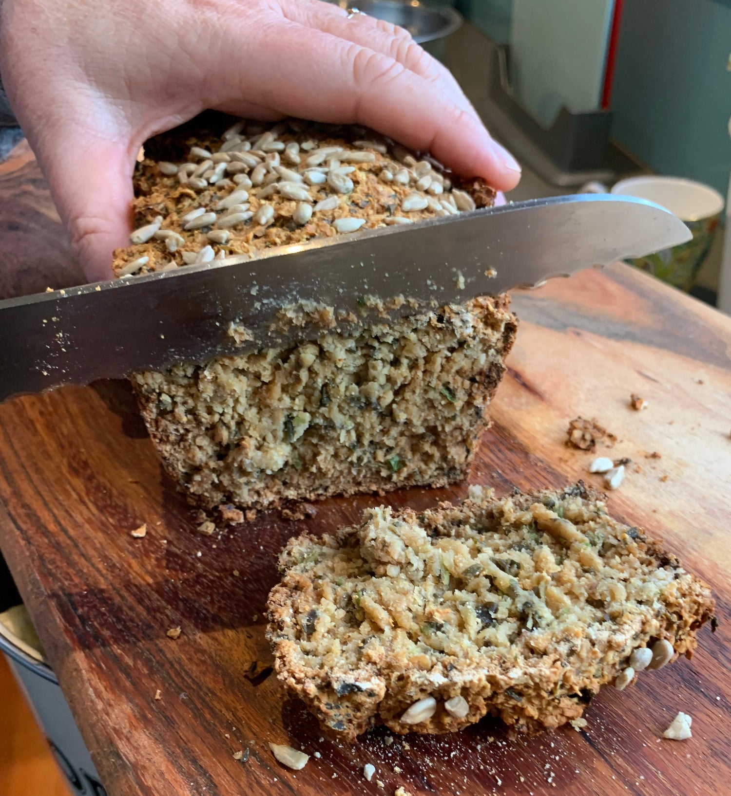 Gluten Free Oat Bread with Seaweed Flakes
