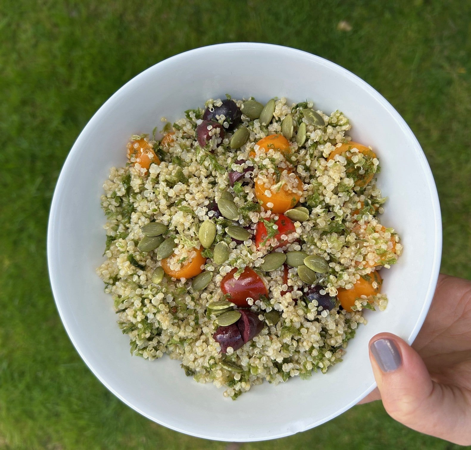 Easy Quinoa & Sea Lettuce Salad with Iron & Vitamin C