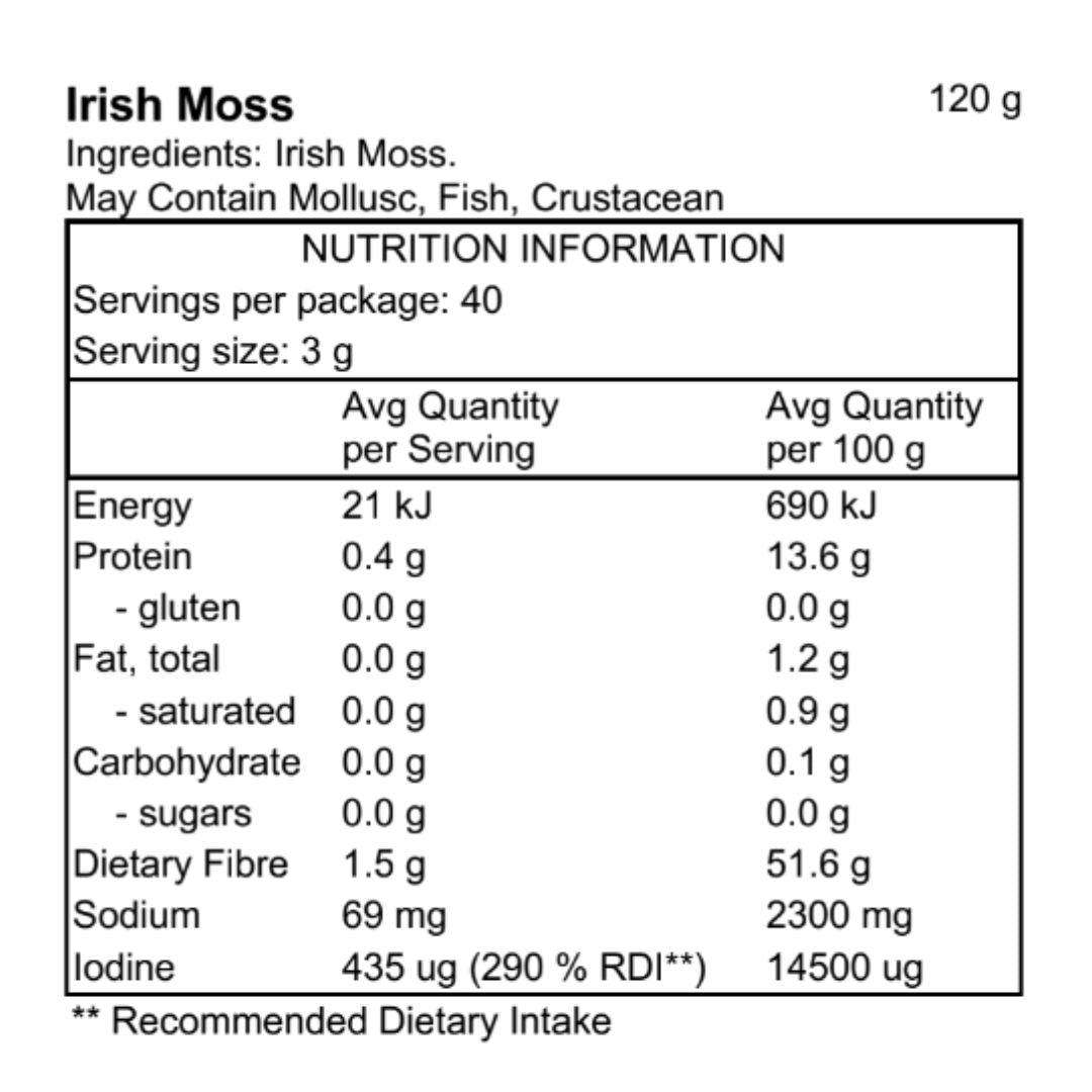 Irish Sea Moss (Sea Moss, Gluten Free, Raw, Wild Harvested)