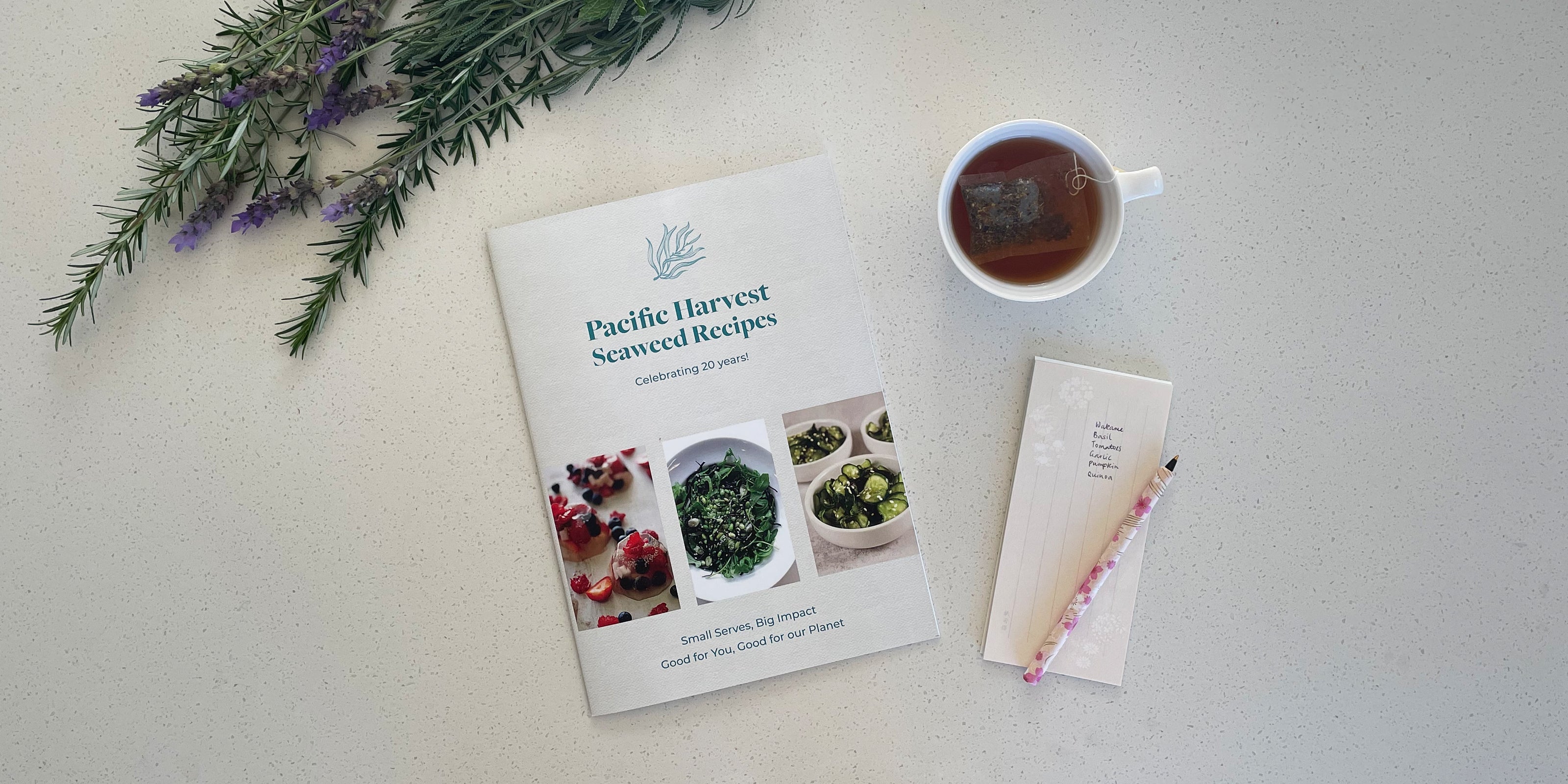 Pacific Harvest recipe book banner image